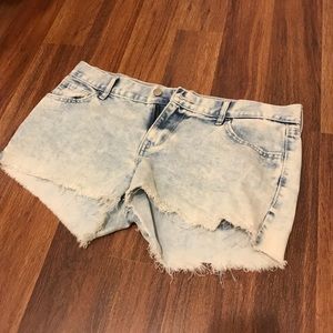 Distressed Denim shorts